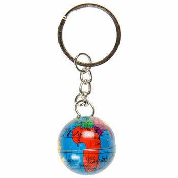 KEY RING WORLD GLOBE METAL (48pcs)