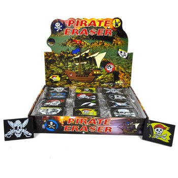 Square Pirate Eraser (60 pcs)