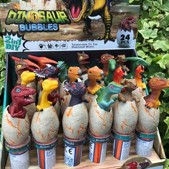 3D Dinosaur Bubble Wands (24 pcs in display)