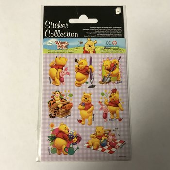 STICKERVEL: DISNEY WINNIE THE POOH, Dim. 16 x 9 cm. (10pcs)
