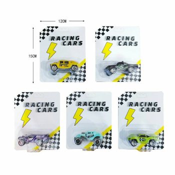Set of 12 Pull Back Race Cars on Display Card