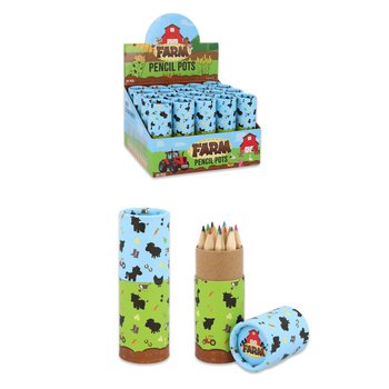12x Colored Pencils in Case: Farm Model - Display (20 pcs.)