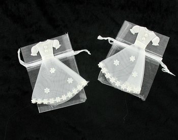 Wedding Favor Bag with Wedding Dress (12 pcs)