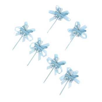 Baby Shower Cupcake Topper - Blue Pram (12 pcs)