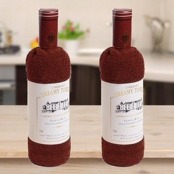 TOWEL IN THE FORM OF A BOTTLE (2st.)