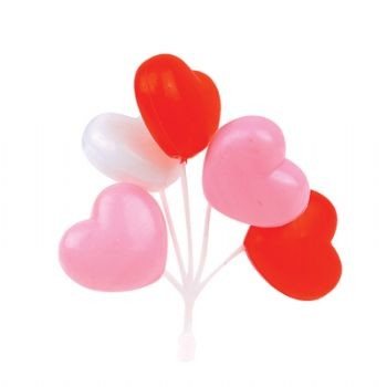 Cupcake Topper - Bunch of Heart Balloons (27 pcs.)