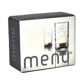 MENU - Tealight Holder with Frosted Pattern, Set of 2 (1 set)