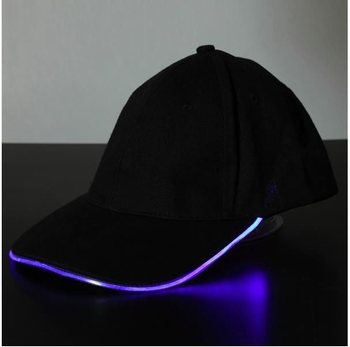 FLASHING LED PET / PARTY CAPS - COLOR: PURPLE (12st).
