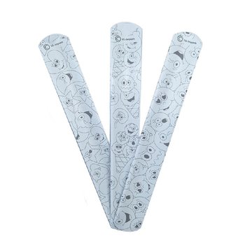 Color Your Own Smiley Slap Bracelet (36 pcs)