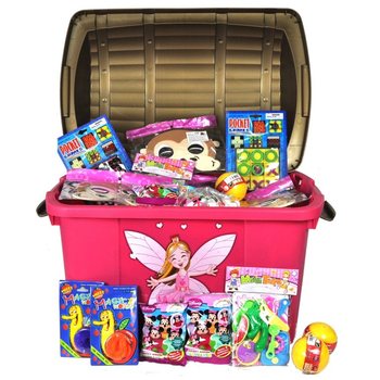 Large Princess Treasure Chest Lucky Dip Box (With 100 Deluxe Gifts)