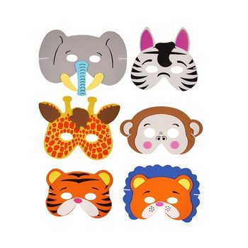 MIX ANIMALS MASKS FROM FOAM (24st.)