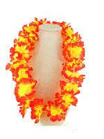 HAWAIIAN LEIS FLOWER NECKLACES (12 pcs)