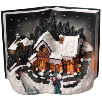 CHRISTMAS VILLAGE IN BOOK FORM WITH GLOW LIGHTING