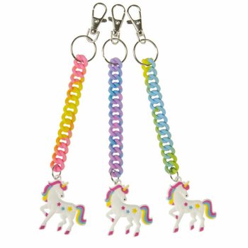 UNICORN SPIRAL KEYCHAINS (24 pcs)