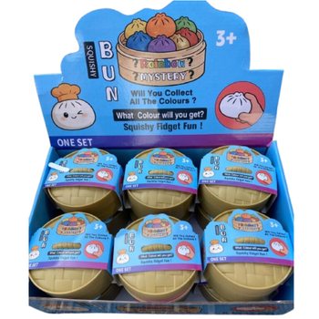 RAGE - Squishy Bun Dumplings LARGE (Dim. 8.5 x 8.5 x 4.8 cm) - Viral 2026 Toy Fidget Toy - 12 pcs