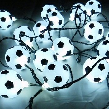 Lighting cable BLACK / WHITE Football with 10 lights (9 pcs.)
