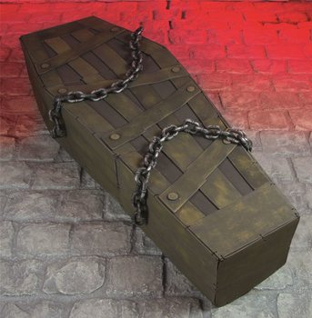 MEGA COFFIN DECORATION WITH LIGHT AND SOUND MOVE - 160 CM !!!.