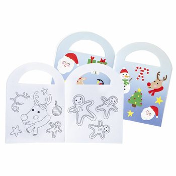 Small Christmas Coloring Books with Stickers (48 pcs)