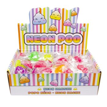 Squeeze Neon Poo - Mix Colors - Display (50 pcs.)