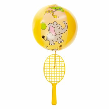 PADDLE RACKET WITH BALL - JUNGLE ANIMALS (12 pcs.)