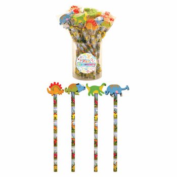 Dinosaur Pencil with Eraser (24 pcs)