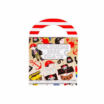 Mini Pirate Coloring Books with Stickers