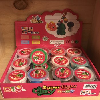 SUPER LIGHT CLAY IN DISPLAY (24pcs)