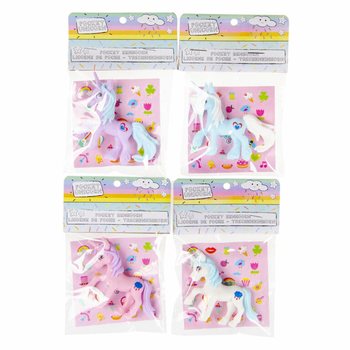 Unicorn Figurine with Sticker Sheet (48 pcs)