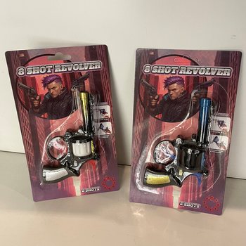 8-Shot Cap Gun on Blister Card (24pcs)