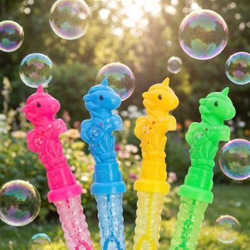 LARGE UNICORN BUBBLE WAND 35 CM IN DISPLAY (24 pcs)