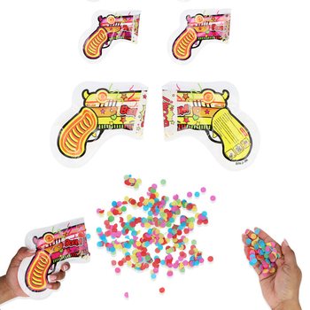 SELF-INFLATABLE CONFETTI GUN (100Pcs.)