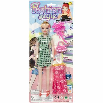 Fashion Doll with Dress on Card (12 pcs)