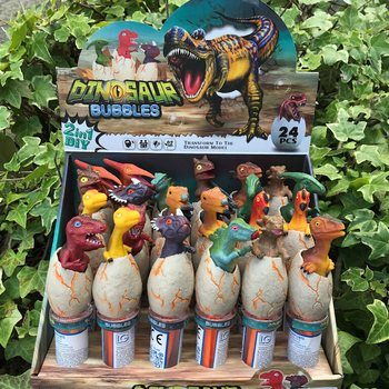 3D Dinosaur Bubble Wands (24 pcs in display)