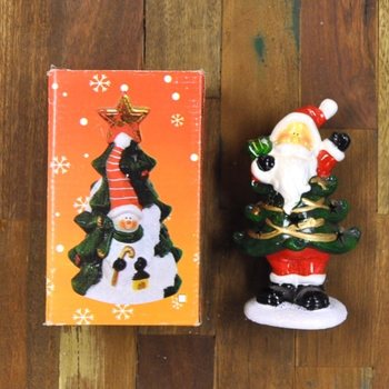 Tealight Holder Christmas Tree Model with Figure (4 pcs)