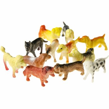 12-Piece Dog & Cat Play Figures Set