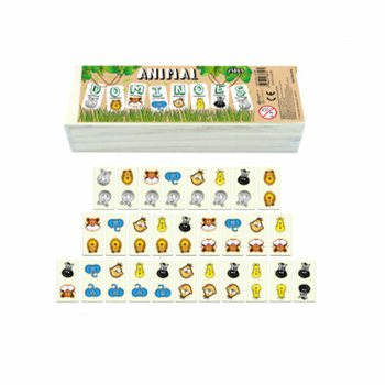 WOODEN ANIMALS DOMINO (10pcs.)