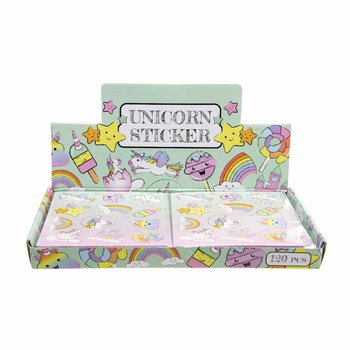 Unicorn Fun Stickers Display (120 pcs)