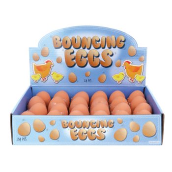 EGG BOUNCING BALLS IN DISPLAY (24 pcs.)