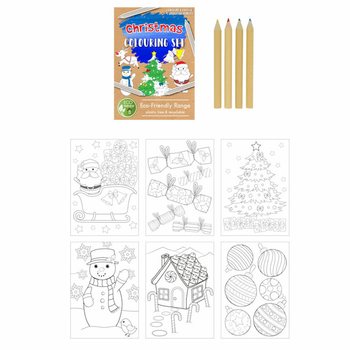 ECO FRIENDLY Christmas Drawing Set - Unicorn (25 pcs)
