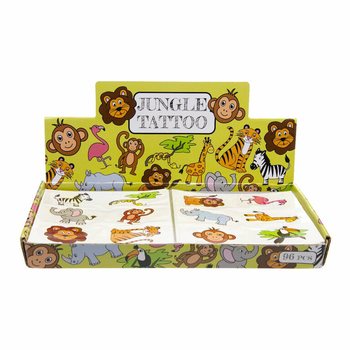 FUN TATTOOS – MODEL: JUNGLE ANIMALS (96 pcs.)