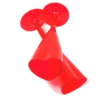 Heart-Shaped Champagne Glasses (12 pcs)
