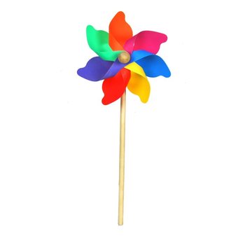 Sturdy Wooden Pinwheels 38 cm (12 pcs)