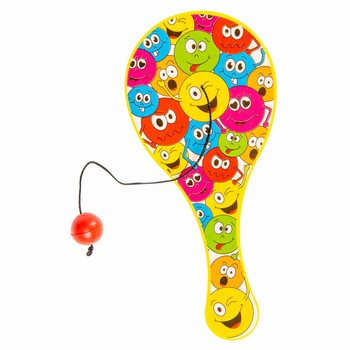 PADDLE BAT - WITH ELASTIC BALL - MODEL: SMILEY (48 Pcs.)