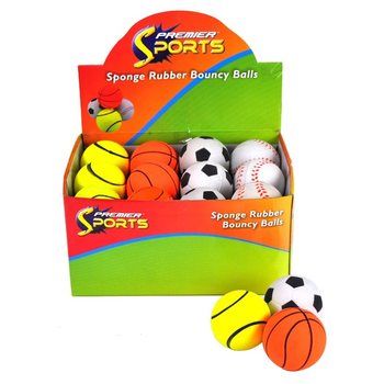 Sport Bouncy Balls in Display (24 pcs.)