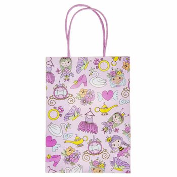 Princess Paper Gift Bags - 16x9x22 cm (12 Pcs)