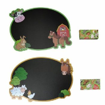 Farm Animals Chalkboard Including Box of Chalk in Display (24 pcs)