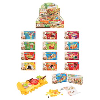 Fast Food Building Blocks - Assorted Construction Toy Sets in Display (12 pcs)