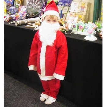 Kids Santa Suit Costume | 4-Piece Christmas Set