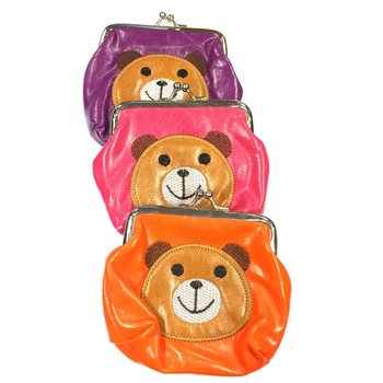 Kids Bear Wallet Mixed Colors (6 pcs)