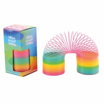 XL Rainbow Spring Slinky - Large Rainbow Spiral Toy in Box (6 pcs)